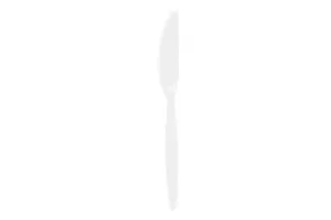 Antibacterial White Standard Knife – Reusable Cutlery