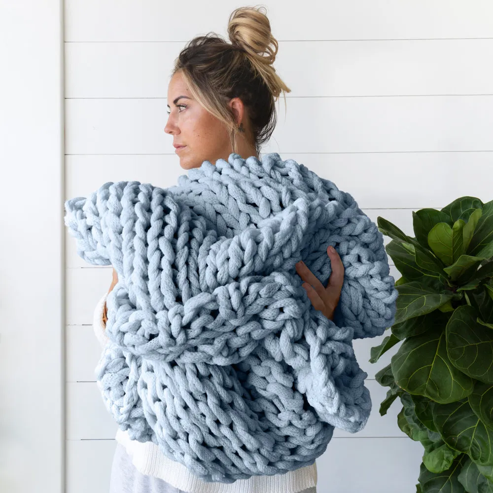 Oversized Chunky Knit Blanket (Sale)