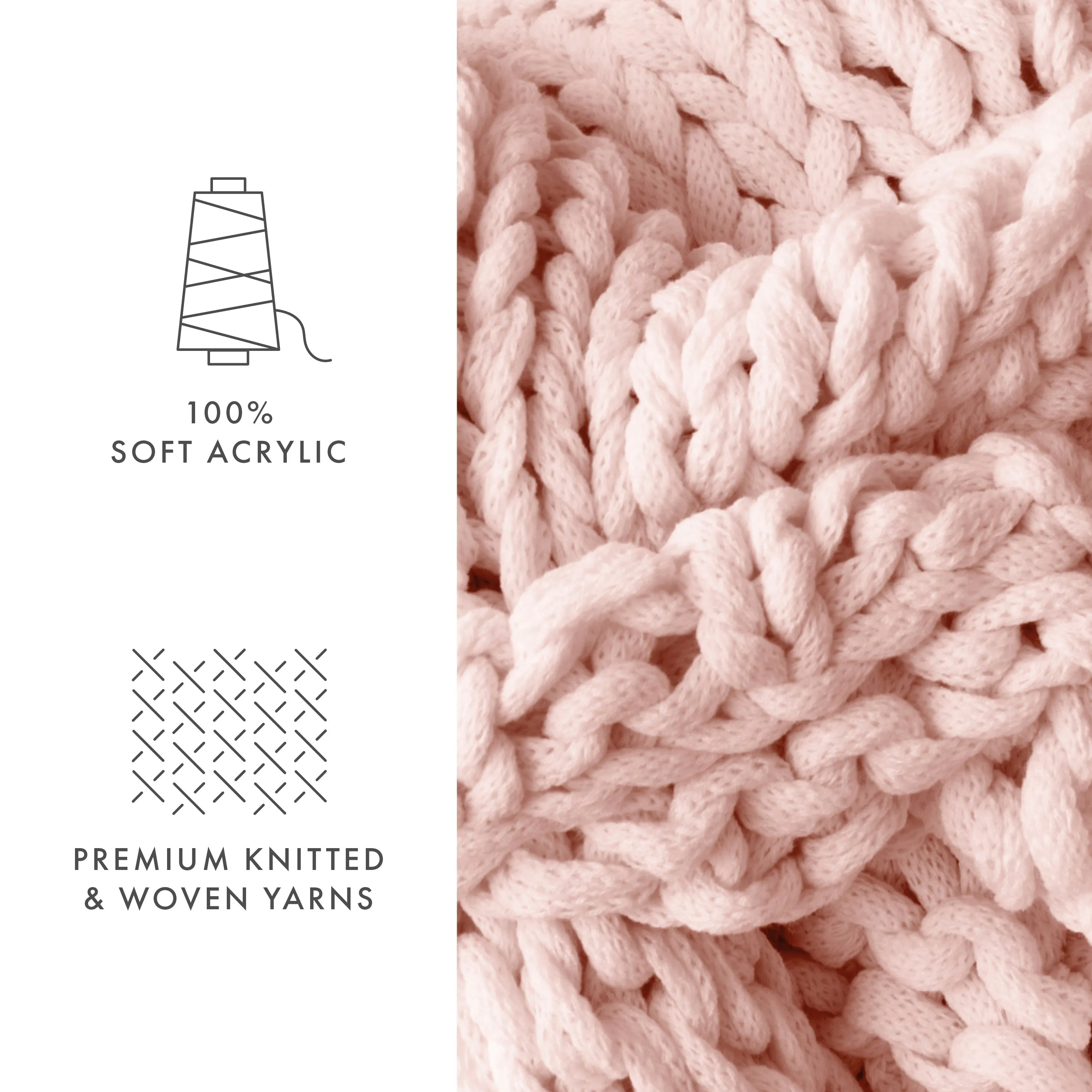 Oversized Chunky Knit Blanket (Sale)