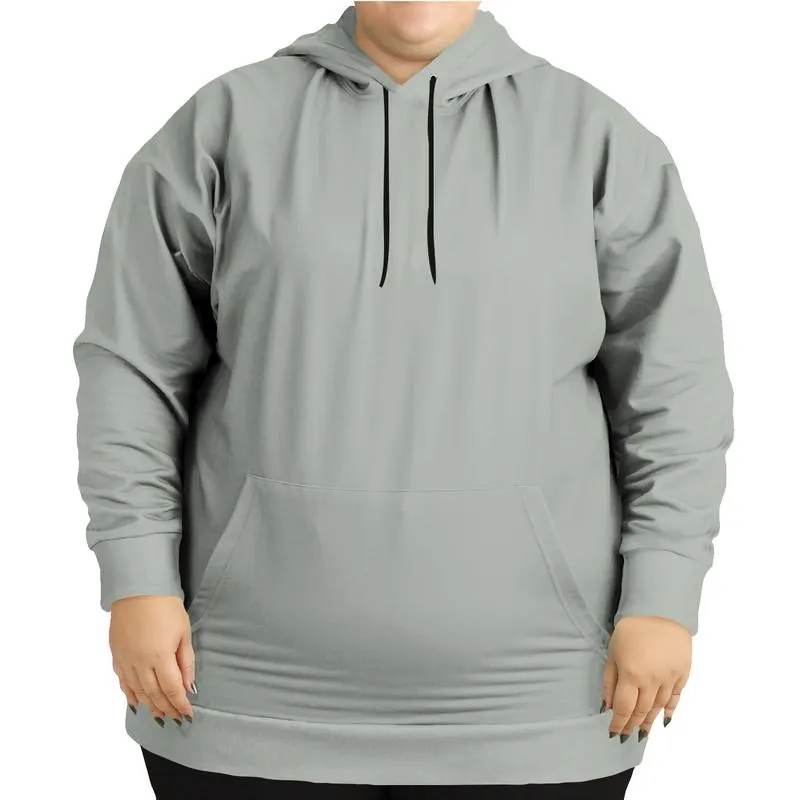 Shaded Pale Warm Green Gray Hoodie | Unisex | with PLUS sizes | C5M0Y10K30