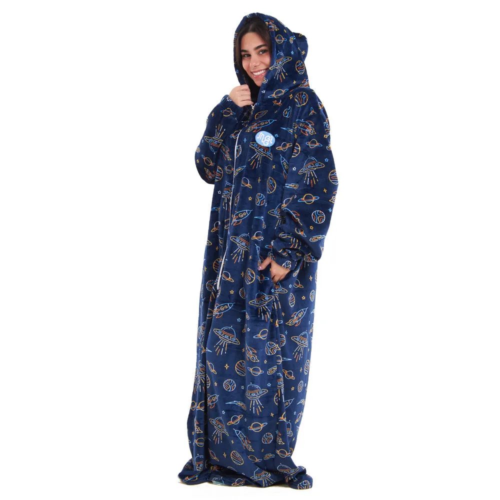 Snuggs Wearable Blanket Monk Dark Blue space